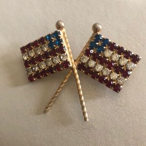 American Flag Brooch